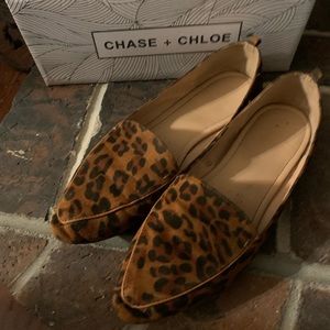 Leopard Suede Loafers